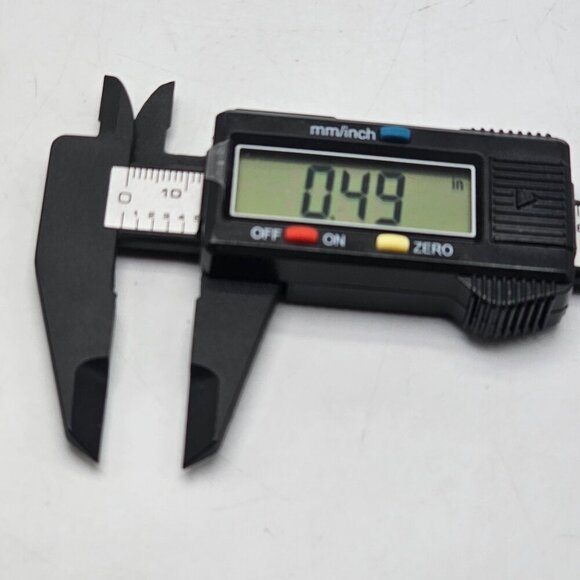 Vintage Art Deco Gold Tone Blue Lucite Dome Cabochon Cufflinks - Picture 4 of 4